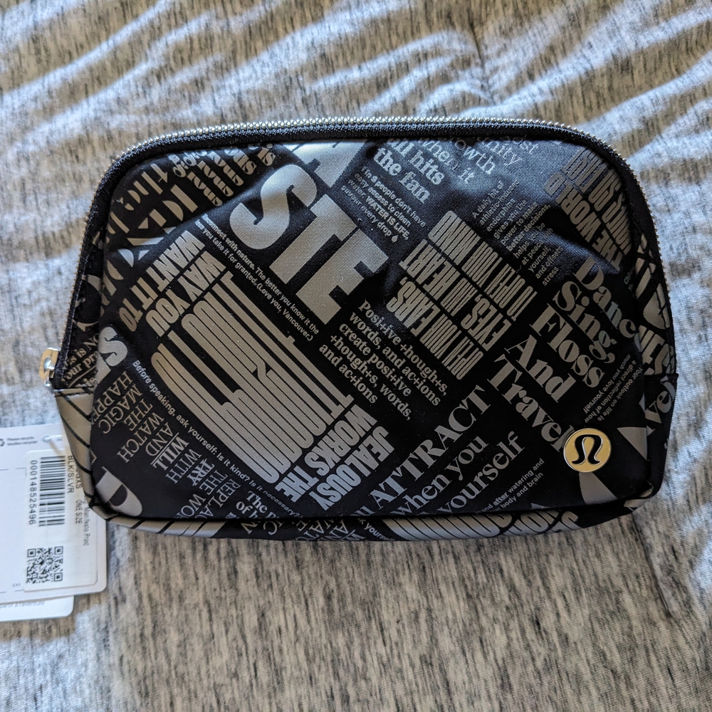Lululemon Black and White Pouch